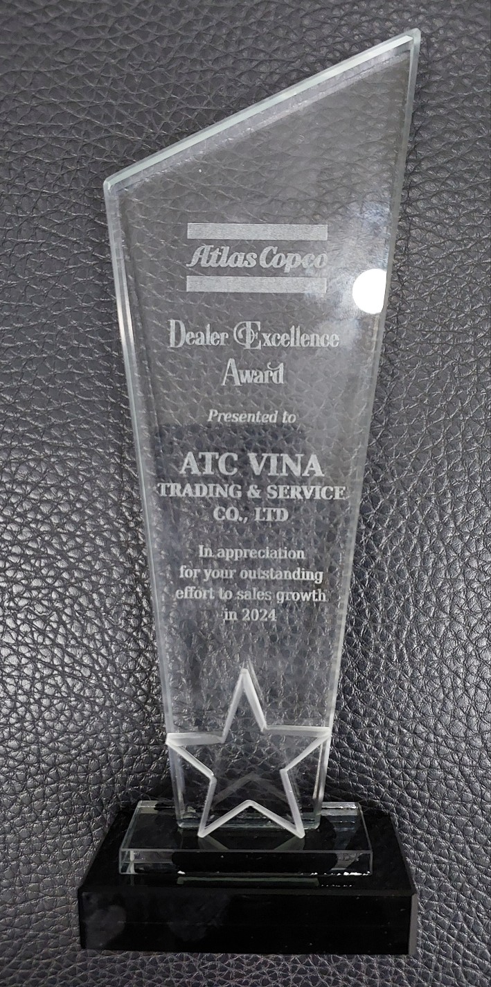 "Giải thưởng Nhà phân phối tăng trưởng doanh số tốt nhất năm 2024" của Atlas Copco Viiet Nam