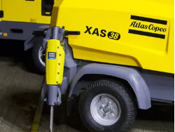 Máy nén khí di động (diesel), máy phát điện, bơm nước, đèn chiếu sáng, ...